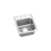 Lustertone 15" Drop In Single Basin Stainless Steel Bar Sink -Bathroom Sales Store elkay lrad1517 121710