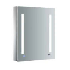Fresca Luminosa 24" X 30" Lighted Frameless Medicine Cabinet With 3 Shelves And Defogger - Right Swing Door