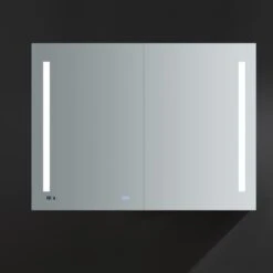 Fresca Luminosa 48" X 36" Lighted Frameless Medicine Cabinet With 4 Shelves And Defogger -Bathroom Sales Store fresca fmc014836 lighting detail 308