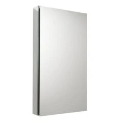 Fresca 36" H X 19-1/2" W Frameless Single Door Medicine Cabinet With Reversible Door Swing