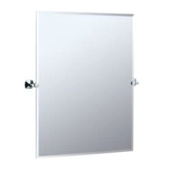 Jewel 23-1/2"W X 31-1/2"H Rectangular Frameless Wall Mounted Mirror With Tilting Feature