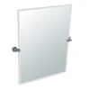 Channel Rectangular Beveled Tilting Wall Mirror -Bathroom Sales Store gatco 4699s 678
