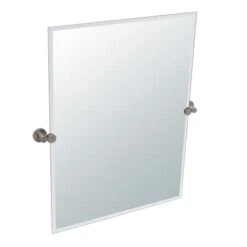 Channel Rectangular Beveled Tilting Wall Mirror