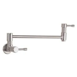 Gerber Melrose Wall Mounted Pot Filler Faucet With 15" Double-Jointed Swinging Spout