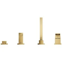 Grohe Eurocube Deck Mounted Roman Tub Filler With Built-In Diverter - Includes Hand Shower -Bathroom Sales Store grohe 19 897 1 alternate image 57