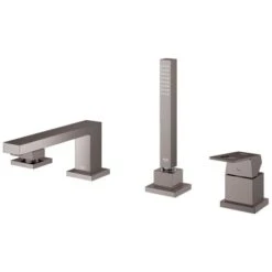 Grohe Eurocube Deck Mounted Roman Tub Filler With Built-In Diverter - Includes Hand Shower -Bathroom Sales Store grohe 19 897 1 alternate image 62