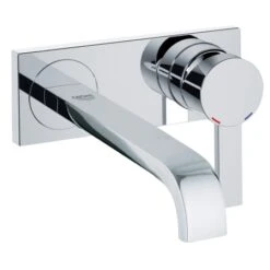 Grohe Allure 1.2 GPM Wall Mounted Bathroom Faucet With SilkMove Technology - Less Drain Assembly