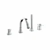 Grohe Grandera Deck Mounted Roman Tub Filler Trim With Personal Hand Shower, Metal Lever Handles And Built-In Diverter -Bathroom Sales Store grohe 19936000 56