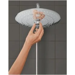 Grohe Grohtherm Euphoria 260 1.8 GPM Multi Function Shower Head With EcoJoy, DreamSpray, And SpeedClean -Bathroom Sales Store grohe 26 456 alternate image 141