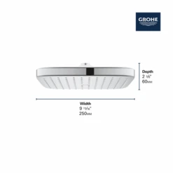 Grohe Tempesta 250 1.75 GPM Single Function Rain Shower Head With DreamSpray Technology -Bathroom Sales Store grohe 26 718 alternate image 10