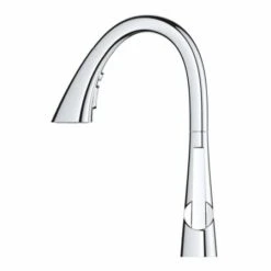 Grohe Zedra 1.75 GPM Single Hole Pull Down Bar Faucet With SilkMove Technology -Bathroom Sales Store grohe 30 368 2 alternate image 2