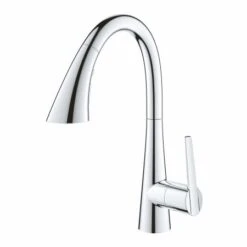 Grohe Zedra 1.75 GPM Single Hole Pull Down Bar Faucet With SilkMove Technology -Bathroom Sales Store grohe 30 368 2 alternate image 44