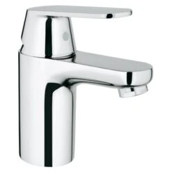 Grohe Eurosmart 1.2 GPM Cosmopolitan Single Hole Bathroom Faucet With SilkMove Handle - Less Drain Assembly