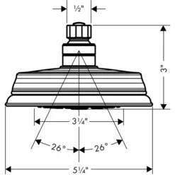 Hansgrohe Croma C Multi Function 2.5 GPM Shower Head -Bathroom Sales Store hansgrohe 04070 alternate image 13