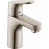 Hansgrohe Focus 1.2 GPM Single Hole Bathroom Faucet With EcoRight, Quick Clean, And ComfortZone Technologies - Drain Assembly Included -Bathroom Sales Store hansgrohe 04371820 198634