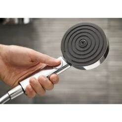 Hansgrohe Pulsify 1.75 GPM Multi Function Hand Shower Set With Hose And Shower Arm Mount -Bathroom Sales Store hansgrohe 04918 alternate1 6