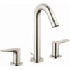 Hansgrohe Logis 1.2 GPM Widespread Bathroom Faucet With EcoRight And ComfortZone Technologies - Drain Assembly Included -Bathroom Sales Store hansgrohe 71533821 198634