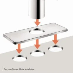 Hansgrohe Talis E 1.2 GPM Single Hole Bathroom Faucet With QuickClean, ComfortZone And EcoRight Technology -Bathroom Sales Store hansgrohe 71717 alternate image 1274