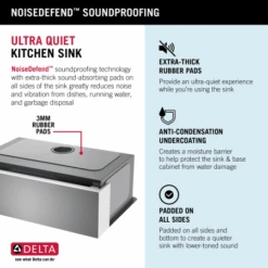 Delta Rivet 33” Workstation Farmhouse Apron Front Kitchen Sink Undermount 16 Gauge Stainless Steel Single Bowl With WorkFlow Ledge And Accessories -Bathroom Sales Store her5xjoewpxrlgrxyvvz