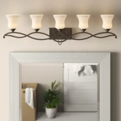 Brooke 5 Light 41-1/2" Wide Bathroom Vanity Light With Etched Opal Glass Shades 7 Brooke 5 Light 41-1/2" Wide Bathroom Vanity Light With Etched Opal Glass Shades -Bathroom Sales Store hinkley lighting 5005 alternate image 3484