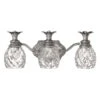 Plantation 3 Light 21" Wide Bathroom Vanity Light With Clear Optic Glass Shades -Bathroom Sales Store hinkley lighting 5313pl 3970606