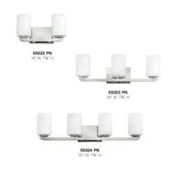 Kyra 3 Light Vanity Light With Etched Opal Glass 13 Kyra 3 Light Vanity Light With Etched Opal Glass -Bathroom Sales Store hinkley lighting 55023 alternate image 5556