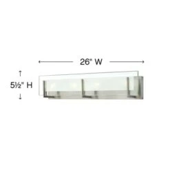 Latitude 26" Wide 4 Light Bath Bar With Halogen Bulbs Included 11 Latitude 26" Wide 4 Light Bath Bar With Halogen Bulbs Included -Bathroom Sales Store hinkley lighting 5654 alternate image 5632