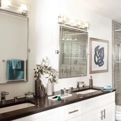 Latitude 26" Wide 4 Light Bath Bar With Halogen Bulbs Included 13 Latitude 26" Wide 4 Light Bath Bar With Halogen Bulbs Included -Bathroom Sales Store hinkley lighting 5654 alternate image 5634