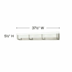 Latitude 37.5" Wide 6 Light Bath Bar With Halogen Bulbs Included -Bathroom Sales Store hinkley lighting 5656 alternate image 5640