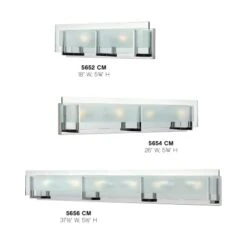 Latitude 37.5" Wide 6 Light Bath Bar With Halogen Bulbs Included -Bathroom Sales Store hinkley lighting 5656 alternate image 5642