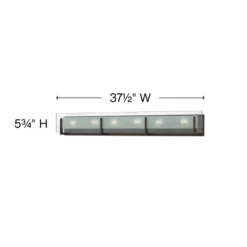 Latitude 37.5" Wide 6 Light Bath Bar With Halogen Bulbs Included -Bathroom Sales Store hinkley lighting 5656 alternate image 5643