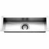 Contempo 23" Single Basin Undermount 18-Gauge Stainless Steel Bar Sink And Sound Dampening Technology - Basin Rack And Basket Strainer Included -Bathroom Sales Store houzer ctb 2385 6032373