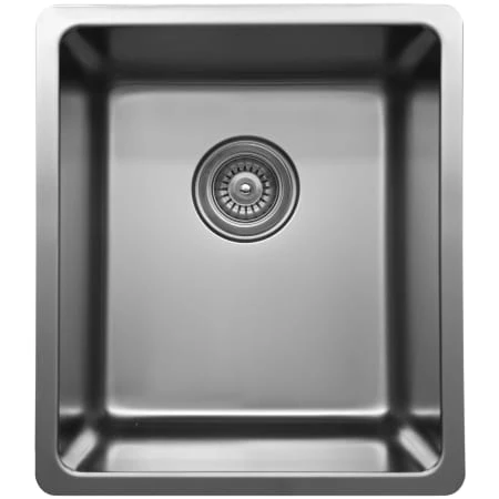 Novaro 15" Undermount Single Basin Stainless Steel Kitchen/Bar Sink With Basin Rack And Basket Strainer 4 Novaro 15" Undermount Single Basin Stainless Steel Kitchen/Bar Sink With Basin Rack And Basket Strainer - Image 2