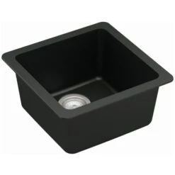 Quartz QU 16-5/8" Undermount Single Basin Quartz Composite Kitchen/Bar Sink -Bathroom Sales Store karran usa qu 690 alternate image 1789