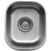 U Series 11-1/2" Undermount Single Basin Stainless Steel Kitchen/ Bar Sink 2 U Series 11-1/2" Undermount Single Basin Stainless Steel Kitchen/ Bar Sink -Bathroom Sales Store karran usa u 1113 6163294