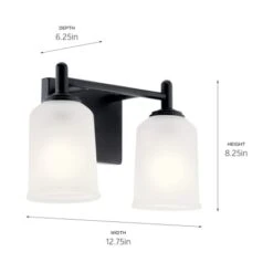 Shailene 2 Light 13" Wide Bathroom Vanity Light -Bathroom Sales Store kichler 45573 alternate image 118