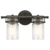 Brinley 2 Light 16" Wide Bathroom Vanity Light 1 Brinley 2 Light 16" Wide Bathroom Vanity Light -Bathroom Sales Store kichler 45688oz 9906688