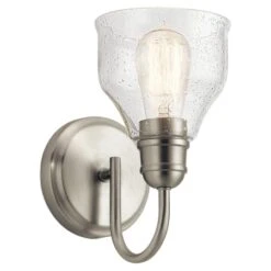 Avery 10" Tall Gooseneck Bathroom Sconce -Bathroom Sales Store kichler 45971 up lighting view 94