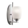 Eileen Single Light 11" Tall Bathroom Sconce Bathroom Fixture With Etched Glass Shade -Bathroom Sales Store kichler 5096ni 4538