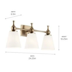Cosabella 3 Light 24" Wide Bathroom Vanity Light -Bathroom Sales Store kichler 55092 alternate image 197