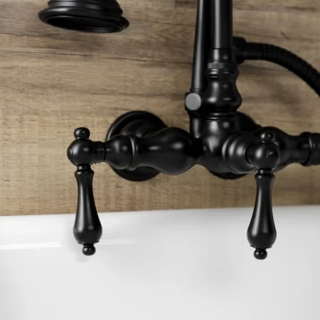 Aqua Vintage Wall Mounted Clawfoot Tub Filler With Built-In Diverter – Includes Hand Shower 4 Aqua Vintage Wall Mounted Clawfoot Tub Filler With Built-In Diverter – Includes Hand Shower - Image 2