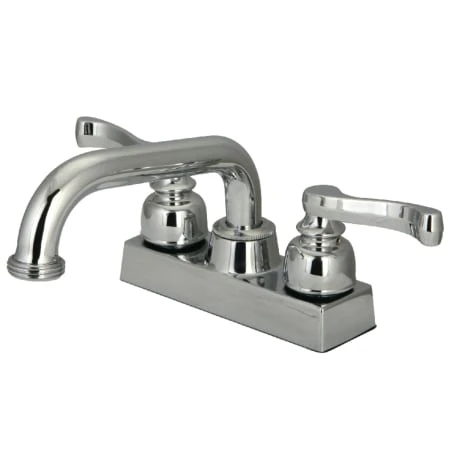 4 GPM Deck Mounted Double Handle Laundry Faucet With Metal Handles 3 4 GPM Deck Mounted Double Handle Laundry Faucet With Metal Handles