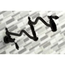 Heirloom 3.8 GPM Single Hole Wall Mounted Pot Filler -Bathroom Sales Store kingston brass ks210 bal alternate view 1098