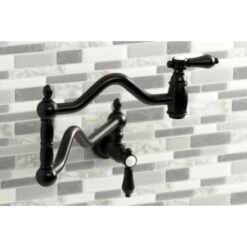 Heirloom 3.8 GPM Single Hole Wall Mounted Pot Filler -Bathroom Sales Store kingston brass ks210 bal alternate view 1099
