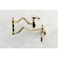 Heirloom 3.8 GPM Single Hole Wall Mounted Pot Filler -Bathroom Sales Store kingston brass ks210 bal alternate view 1106