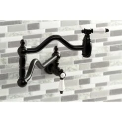 Bel-Air 3.8 GPM Single Hole Wall Mounted Pot Filler -Bathroom Sales Store kingston brass ks210 bpl alternate view 414