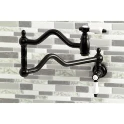 Bel-Air 3.8 GPM Single Hole Wall Mounted Pot Filler -Bathroom Sales Store kingston brass ks210 bpl alternate view 415
