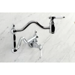 Bel-Air 3.8 GPM Single Hole Wall Mounted Pot Filler -Bathroom Sales Store kingston brass ks210 bpl alternate view 417