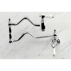 Bel-Air 3.8 GPM Single Hole Wall Mounted Pot Filler -Bathroom Sales Store kingston brass ks210 bpl alternate view 418