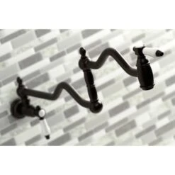 Bel-Air 3.8 GPM Single Hole Wall Mounted Pot Filler -Bathroom Sales Store kingston brass ks210 bpl alternate view 422